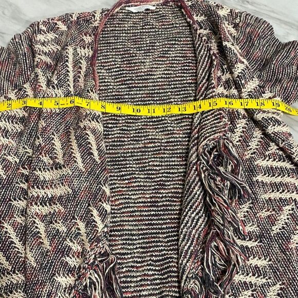 Lucky Brand Multicolor Boho Fringe Cardigan | Size Small - Picture 9 of 11